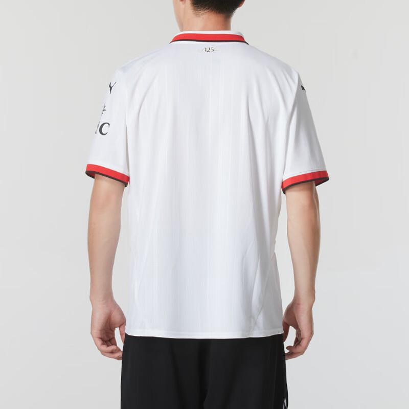 Puma Acm Away Outdoor Fashion Jersey Logo Letter Print Breathable Moisture-Wicking Short Sleeve T-Shirt Men Tops White 77501502