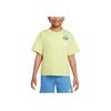 Nike T-Shirt Just Believe Round Neck Cotton Fashion Short Sleeve Kids Tops Bright-Lime II3062-383