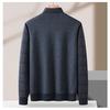 Plush Shirt Men's Fake Two-Piece Knitted Shirt