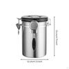 Coffee Bean Container with Valve Long-Lasting Canister Scoop Handy
