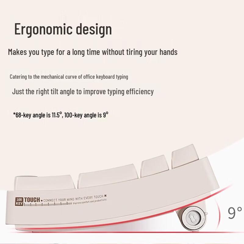 LOFREE OE913 100-Key Wireless Mechanical Keyboard