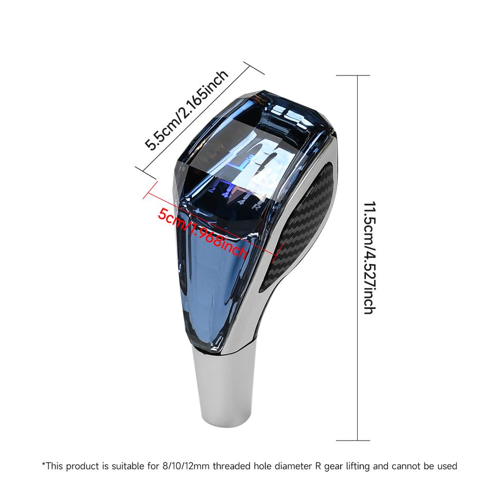 Car Universal Crystal Handle Gear Shift Knob Kit With LED 7 color For Toyota Lada Lexus Mazda VW KIA Interior Accessories