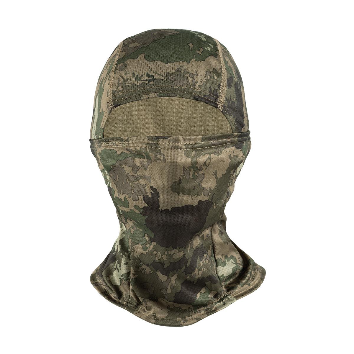IJszijden Camouflage Fiets Hoofddeksel, Zomer Zon- En Windbestendige Sjaal, Specifiek Vissers Gezichtskleed, Ademend En Comfortabel Hoofddeksel 1pcs