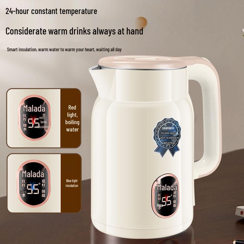 Stainless Steel Electric Kettle, Anti-Scald, Keep Warm, Durable Electric Water Boiler, Genuine Product