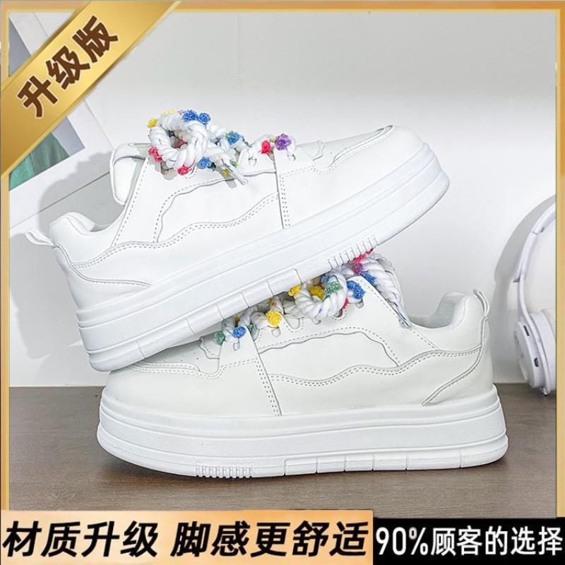 

Platform white shoes women s super soft new high-value niche casual board shoes versatile spring commuter women s shoes 40 белый
