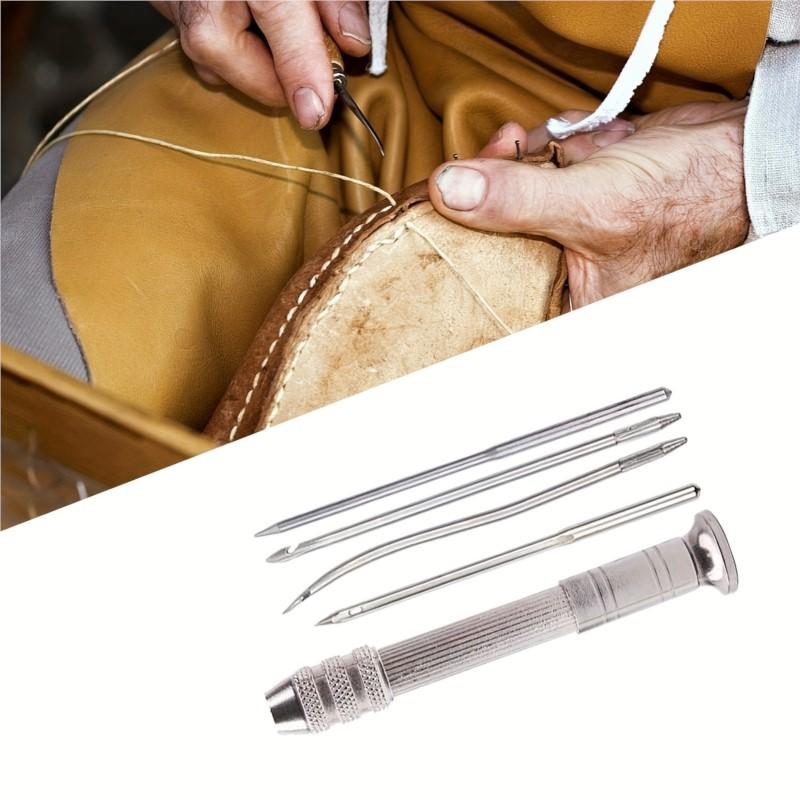Leder-Nähahle-Set, austauschbares multifunktionales Schuhreparatur-Werkzeug-Set, Stanznadeln, DIY-Nähen, Lederhandwerk