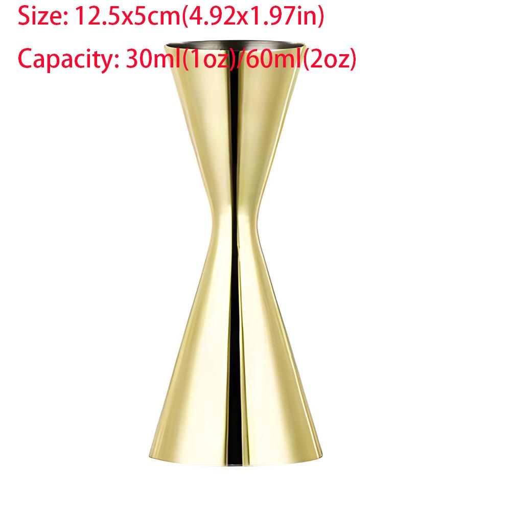 15/30ml oder 25/50ml Cocktail Bar Jigger Design Japanischer Edelstahl Messbecher Jigger Double Spirit Barkeeper Küchengadg