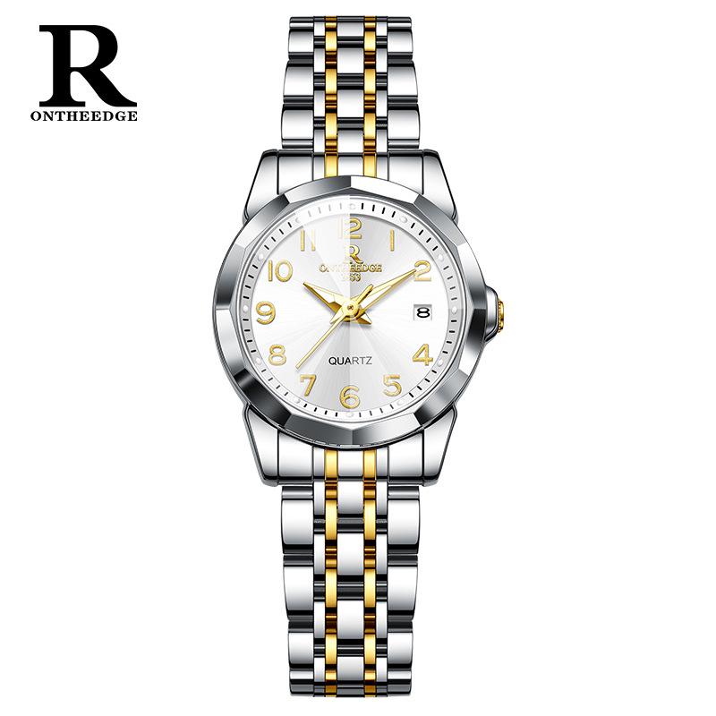 Elegant Women's Waterproof Quartz Watch with Digital Dial