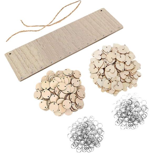 Blank Birthday Board Wall Hanging Famliy Birthday Reminder Board Wooden Calendar DIY Unfinished Wood Slices Decoration