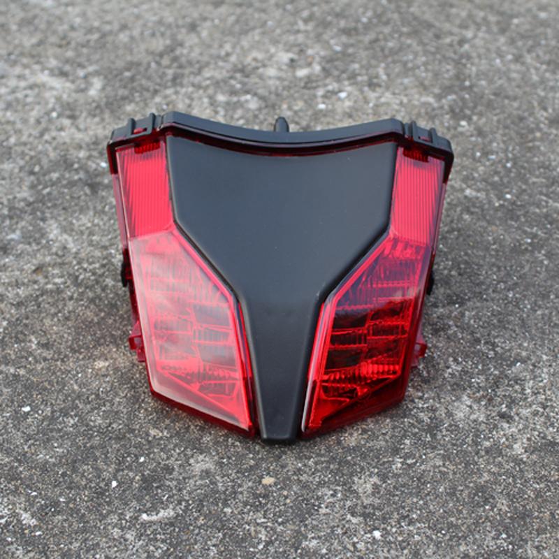 Motorcycle Tail Light For Honda Sundiro CB190R CBF190X CBR190 CBF190R SDH175-6 190cc Motorbike Red Lens LED Rear Brake Stop Lamp