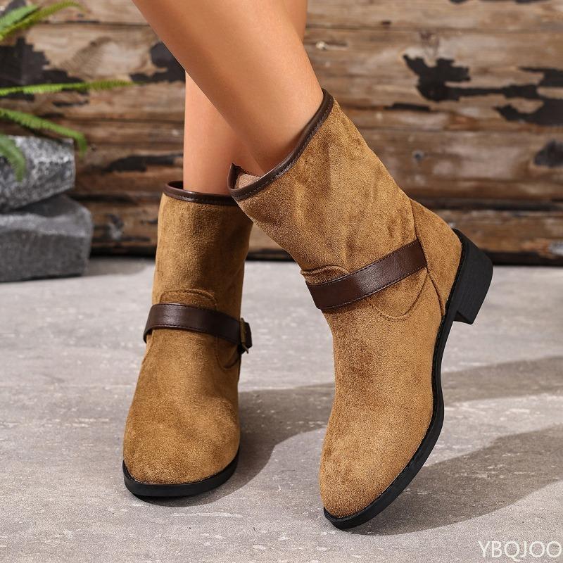 Women's Autumn New Simple Comfortable Retro Boots for Daily Leisure Lightweight Versatile Women's Boots