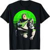 Disney Pixar Toy Story Buzz Lightyear Vintage Space Stripes T-Shirt