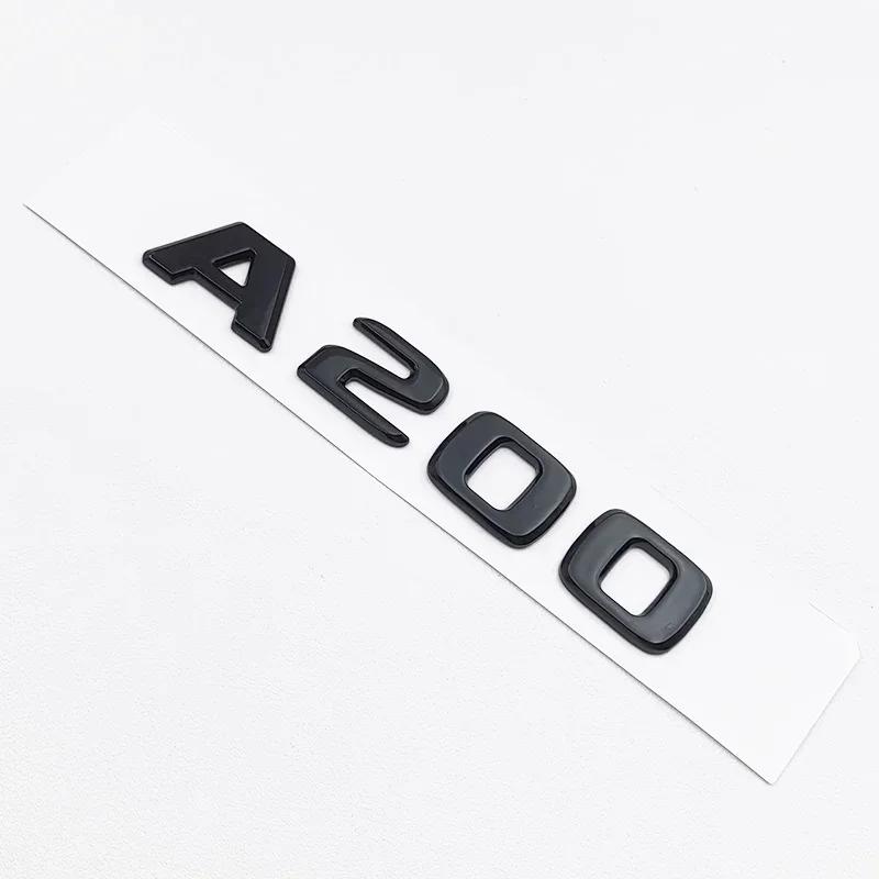 FCUI6 3D ABS Black A35 A45 A160 A180 A200 A250 Logo Letters 4MATIC Badge Car Rear Star Sticker AMG Emblem For Mercedes Benz W176 W177