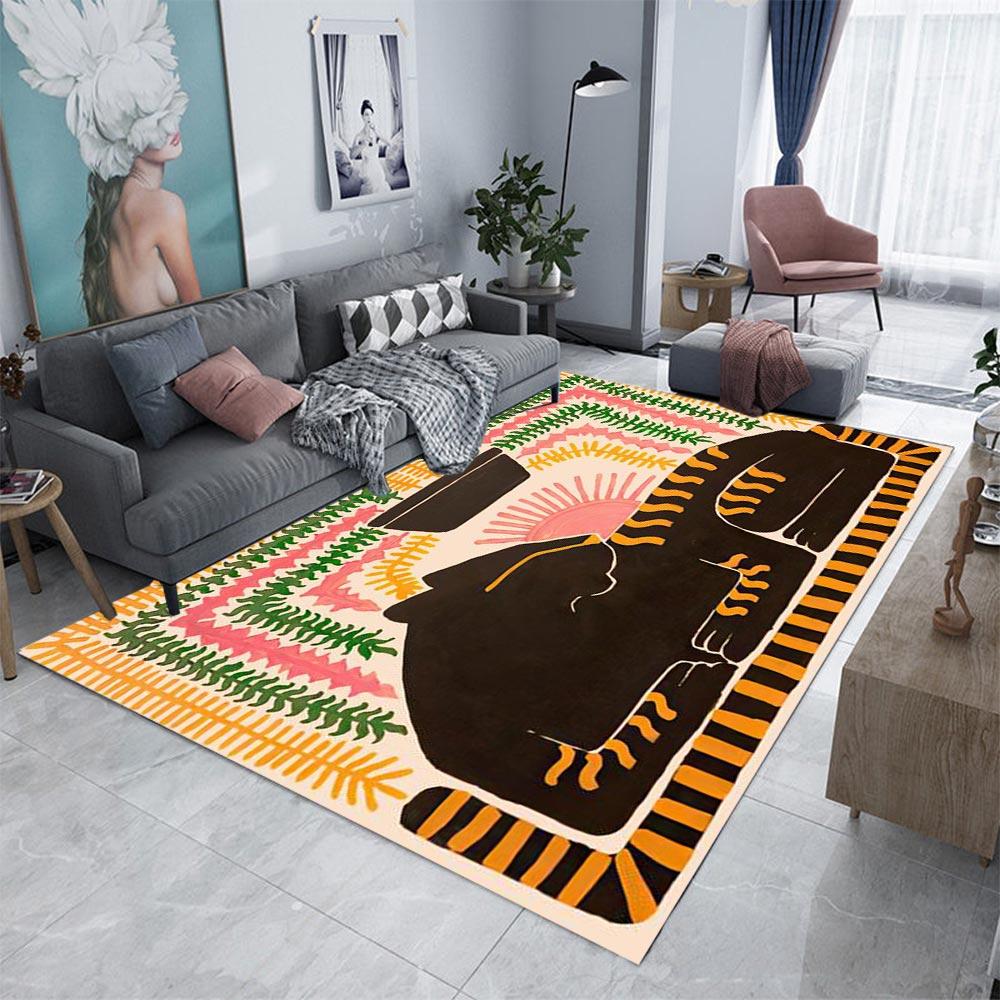

Ancient Egyptian Abstract Carpet for Living Room Bedroom Rug Kitchen Kids Unslip Floor Mats Birthday gift photography props Rug 40x60cm