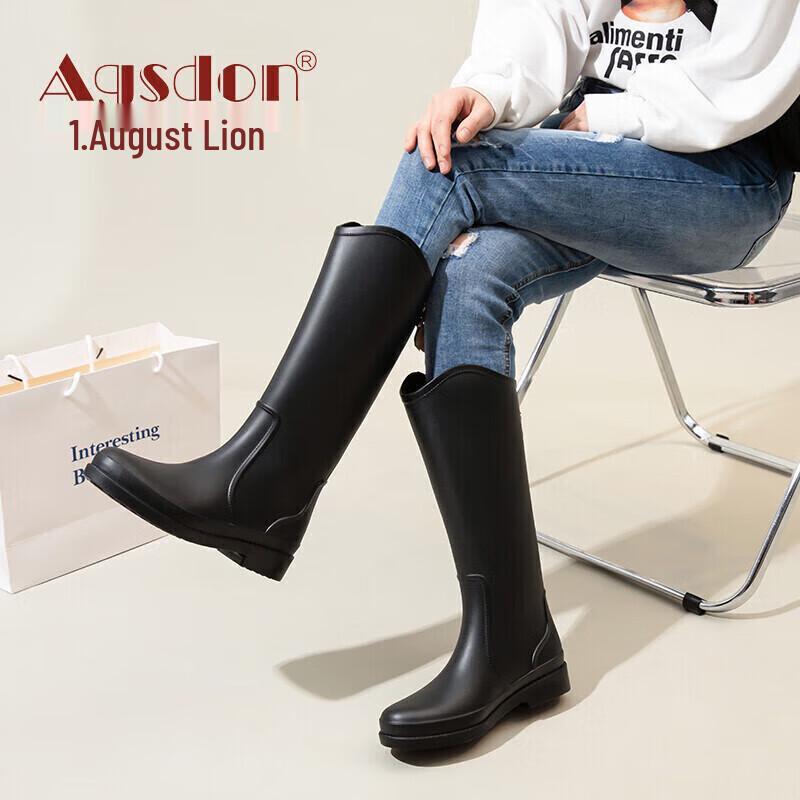 Agsdon Women s Fashion Waterproof Rain Boots 37