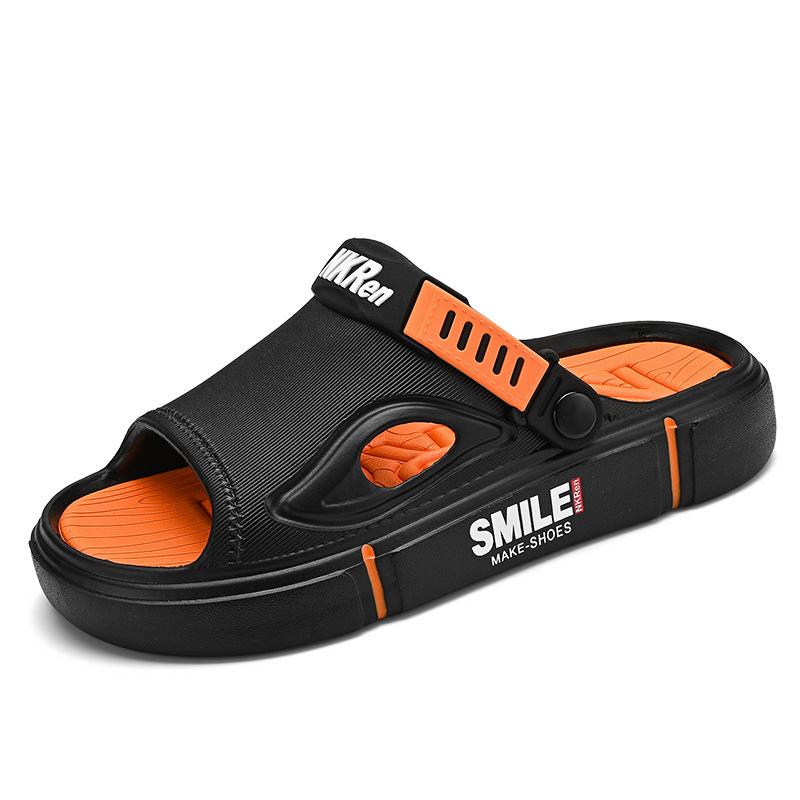 Men's Summer Slippers with Heels Outdoor Anti Slip and Wear-resistant Beach Sandals