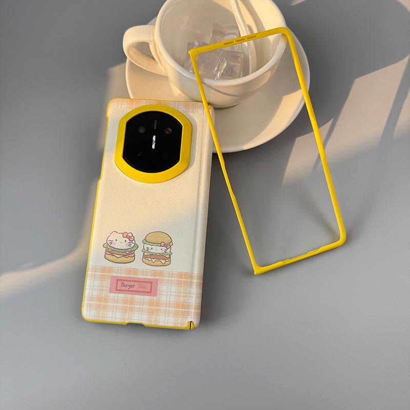 Applicable to Huawei matex7 mobile phone case all-inclusive new central axis magnetic suction x5x6 folding screen anti-drop protective case cartoon