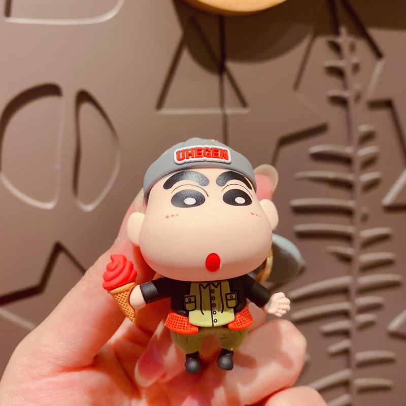 Cartoon Crayon Xiaoxin Creative Keychain Cute Doll Machine Pendant Small Gift School Bag Pendant Doll Key Chain