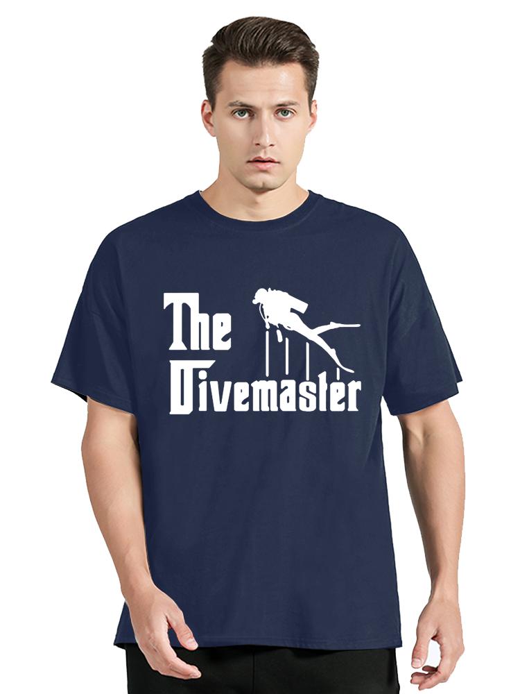Summer Beach The Divemaster Dive Fitness Tshirt Scuba Dive Master t shirt Cotton Tops Tees Oversized Unisex Tshirt Men Clothing S