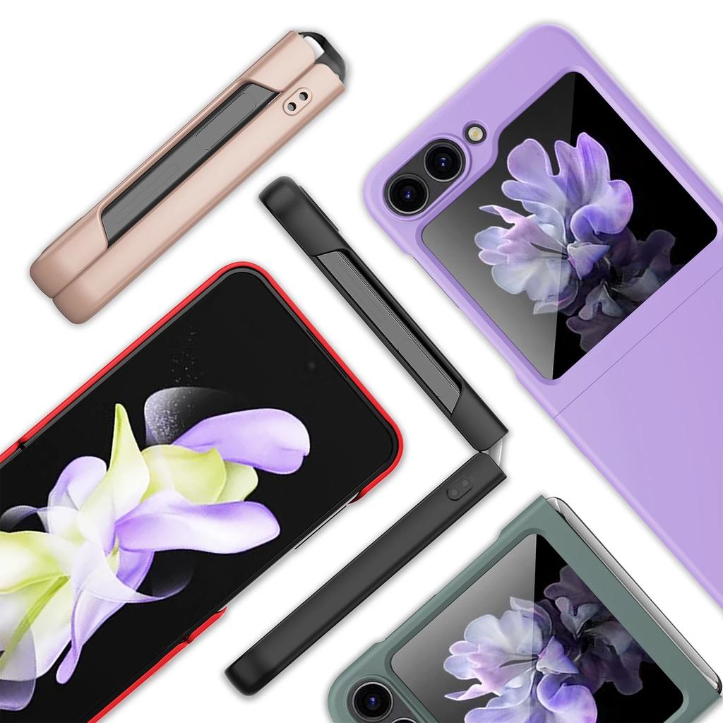 Slim Fashion PC Case for Samsung Galaxy Z Flip 5 5G Flip4 Flip5 Flip 3 2 4 Flip3 Flip2 Zflip5 Matte Feeling Protective Covers