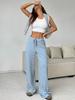 2026 Women's Casual Striped Cotton Pants with Elastic Waist and Drawstring