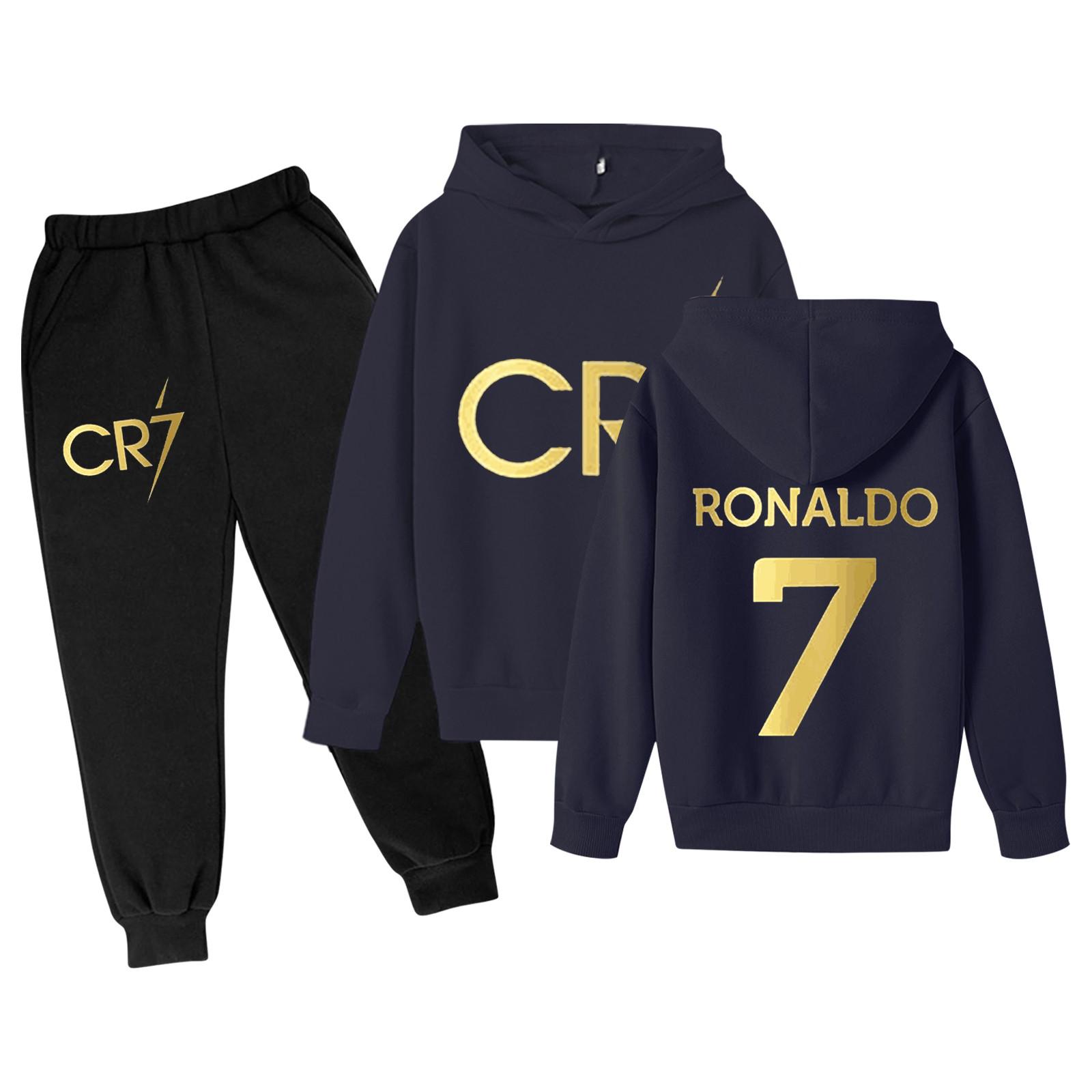 

Hoodies For Boys And Girls Print Long Sleeve And Pants 2 Piece Outfits Cute Sweatshirt Teen Girls Anime Tops 3-14Y Kids Hoodies Set 130 тёмно-синий