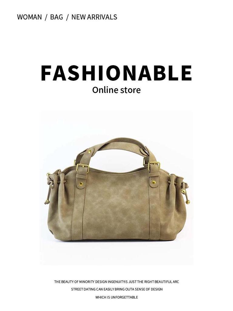 2025 Retro Luxury Drawstring Baguette Shoulder Bag - Pleated Women's Handbag