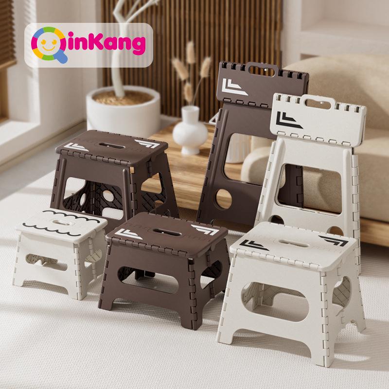 Qinkang Portable Folding Mini Stool for Adults & Kids - Outdoor Camping & Household Use