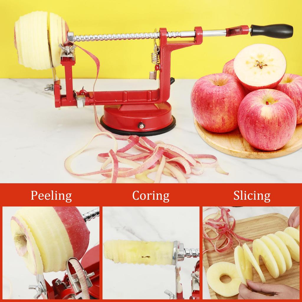 Manual Spiral French Fry Cutter 3 In 1 Apple Peeler Stainless Steel Core Slice Cutter Twisted Potato Apple Slicer Kitchen Gadget