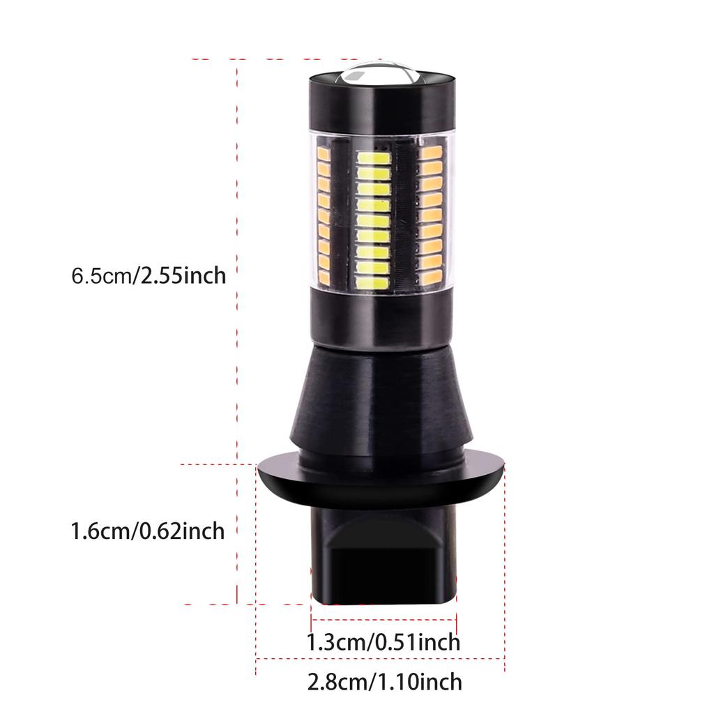 X-STYLE T20 7440 Turn Signal Position Kit, For 12 V Cars, 66 LED Turn