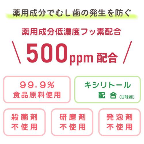 ChuChu Baby L8020 Lactic Acid Bacteria Toothpaste Gel, Grape Flavor [Contains Xylitol and Fluoride, Suitable for Ages 1 Year and Up, from Teething]