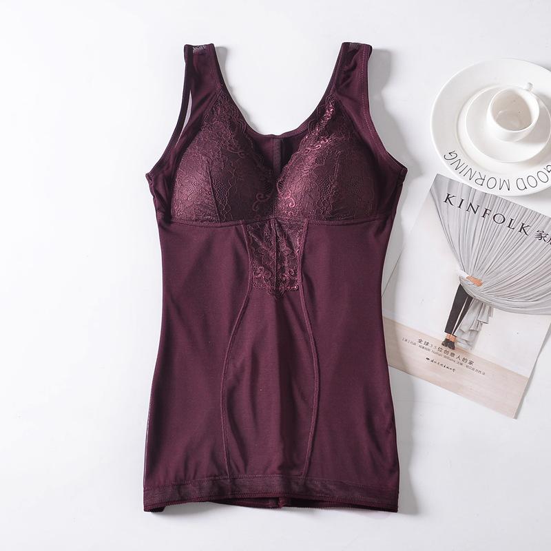 Vest-type shapewear, no-bra shaping, corset, warm back, belly, slim, thin, polished, smooth and breathable