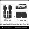 Zeekr 9X Six-Seater 3D All-Weather Floor and Trunk Mats with Starry Sky Blanket and Carbon Fiber Texture