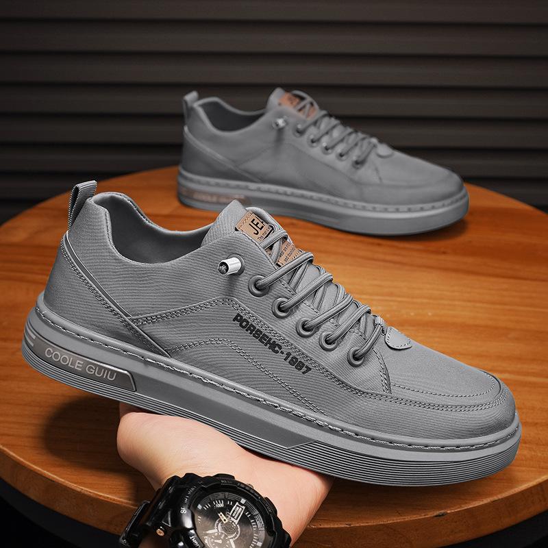 Men Casual Shoes Breathable White Sneakers Fashion Driving Walking Tennis Shoes for Male Skate Flats