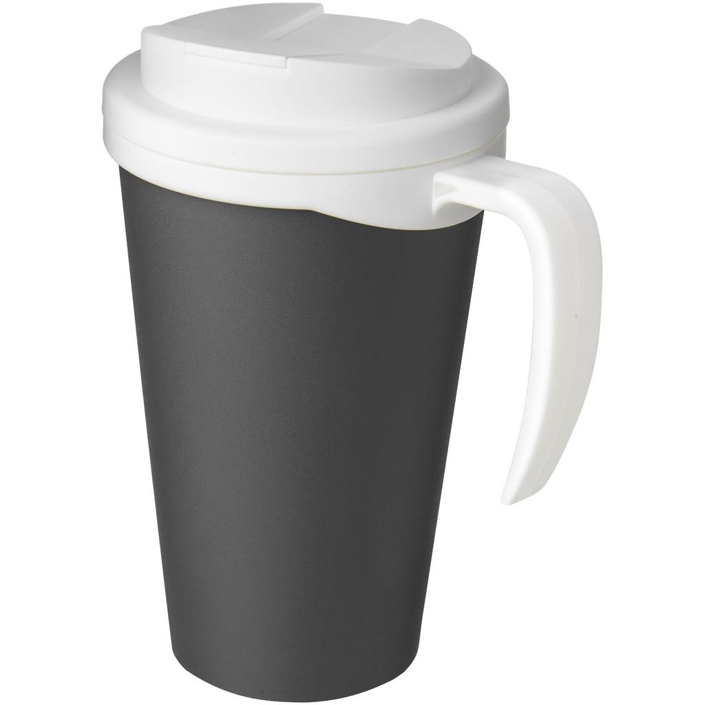 Americano "Grande" 350 ml mug with spill-proof lid Gray