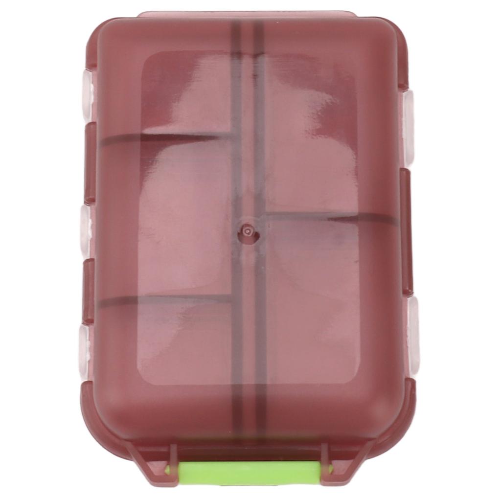 Medicine Box Medicine Case Plastic Waterproof 10 Compartments Buckle Lock Weekly Portable Medicine