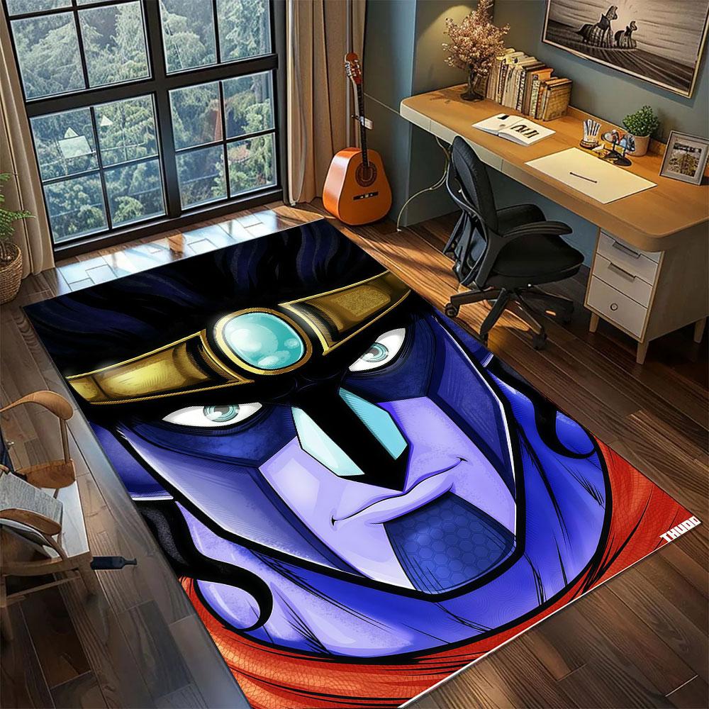 JoJo Golden Wind Carpet for Living Room Bedroom Home Decor Cool Movie Mat Play Floor Mat