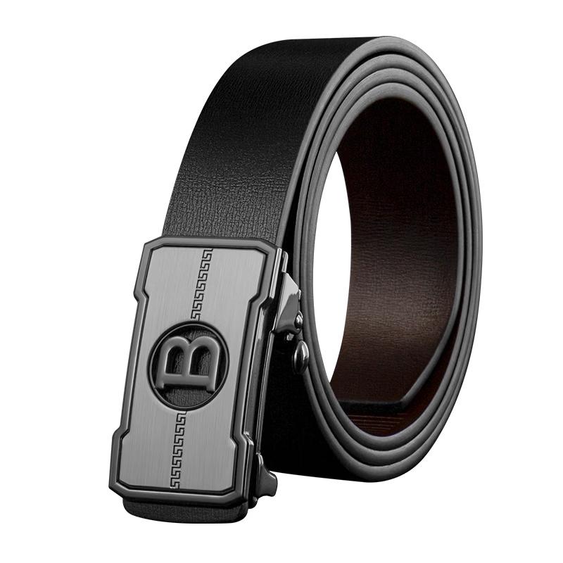 LUCKY LION Men's Automatic Buckle Leather Belt