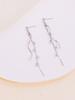 Fashion Luxury Long Tassel Earrings For Women Ins Rotating Twisted Zircon Dangle Earings Gold Color Jewelry Gifts