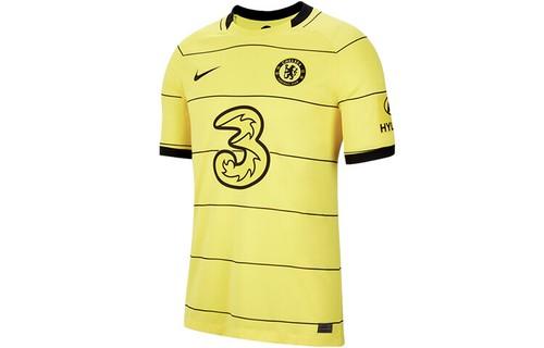 Nike Football Sports Short Sleeve Jersey Fan Version 21-22 Season Chelsea Away M жёлтый