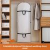Modern Minimalist Wedding Dress Cover With Peva Fabric For Travel And Storage