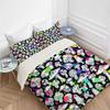 Colorful Psychedelic Mushroom Duvet Cover Comforter Bedding Set for Youth Girls Boys Gifts, Bedding Set With Pillowcase 75*50cm