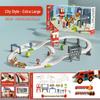 Forest Train Track Adventure Set: Educational Puzzle & Construction Vehicles for Ages 3-6
