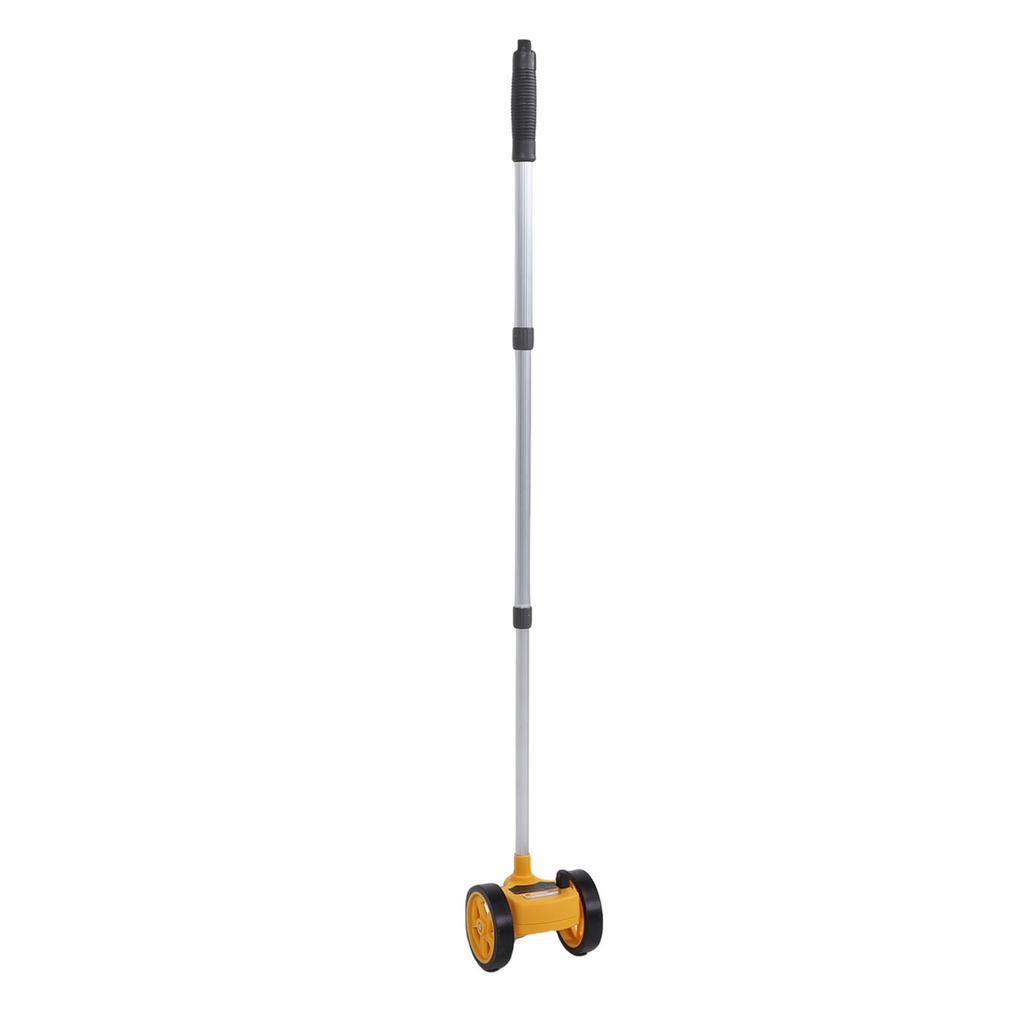 Rolling Measuring Wheel Dual 4in Accurate Distance Measurement Tool 0- 9.9m Lightweight with Telescopic Rod for Construction Landscaping Projects