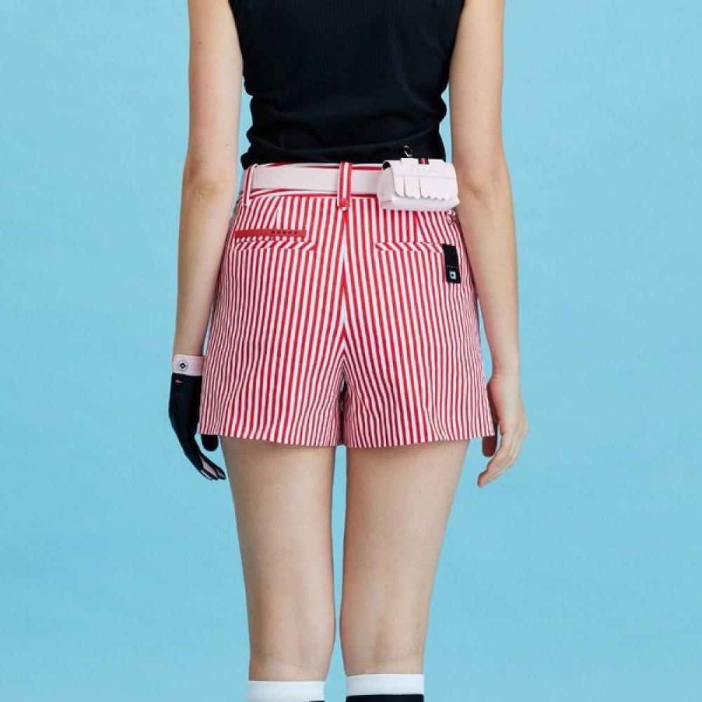 ONOFF Calções de Algodão Listrados para Mulher S Of5713la Vermelho