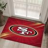 San Francisco 49ers Design Kristall Samt Teppich Gemütlich Nicht?Rutschfester Teppich mit Aufdruck für Schlafzimmer Wohnzimmer Eingang
