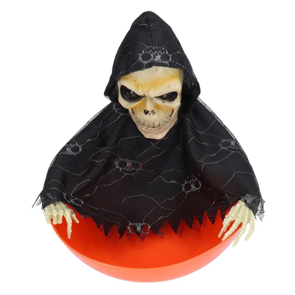Electric Plate Skeleton Ghost Glowing Ghost Called Skull Fruit Plate Festival Decorations
