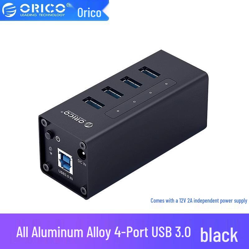 ORICO A3H High-Speed USB 3.0 Four-Port Expansion Hub with Power Supply