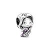 925 Silver   Princess Charm Pendant Fit  Bracelets DIY Women Jewelry Exquisite