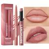 2pcs/set Lip Liner & Lipstick Set, Matte Effect and Moisturizing, Soft and Silky Touch, Create Full Lips, Waterproof Formula.
